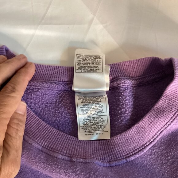 Vintage Disney Eeyore Pullover Sweatshirt – Purple Fleece, Size 2XL - Picture 5 of 7